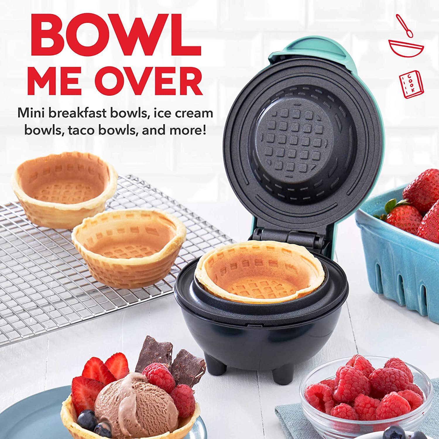 Mini-Waffelschalen-Maker, elek – Mini Waffle Maker Machine Bewertung und Preis