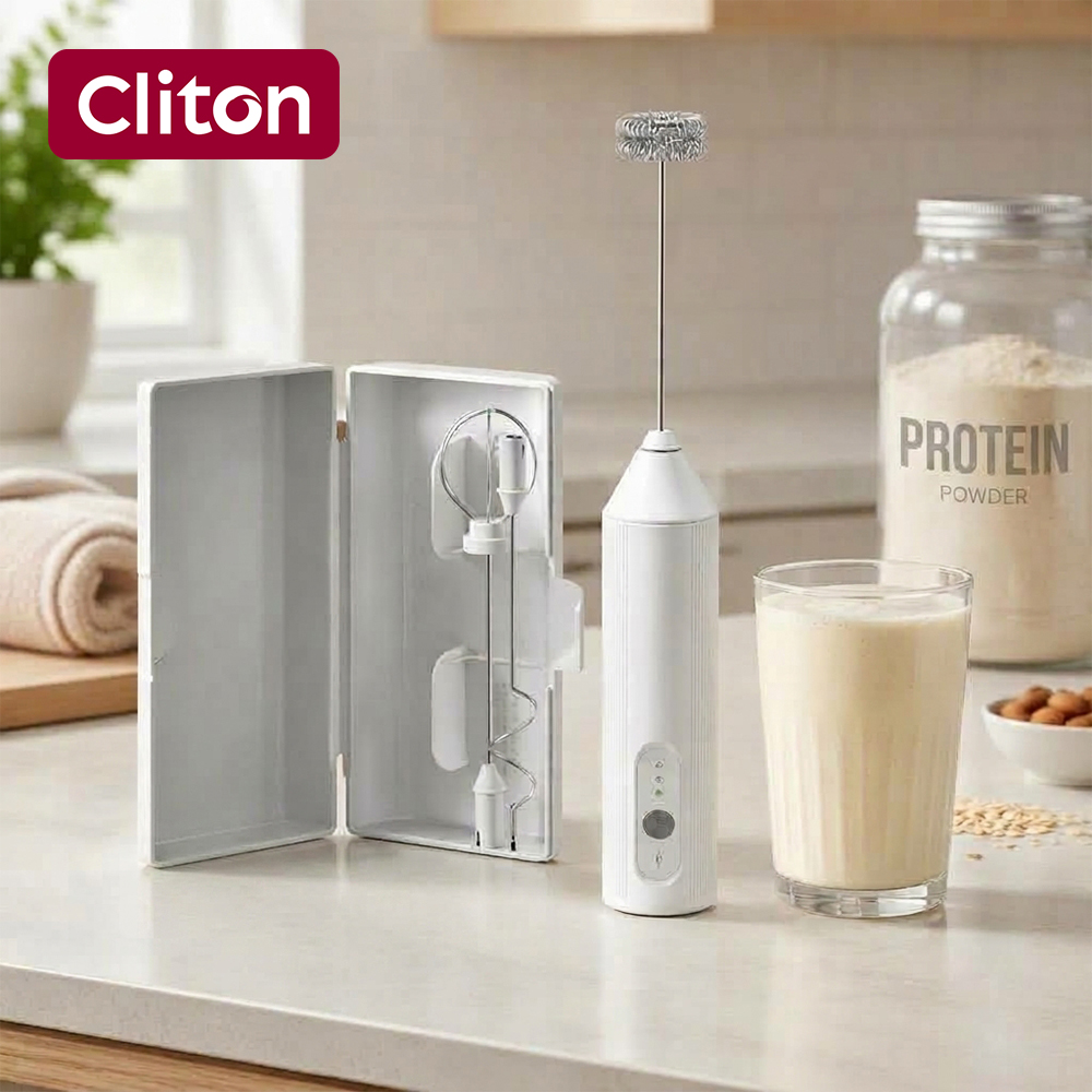 Weißer Multifunktions-USB-Elek – Electric Milk Frother Handheld Bewertung und Preis
